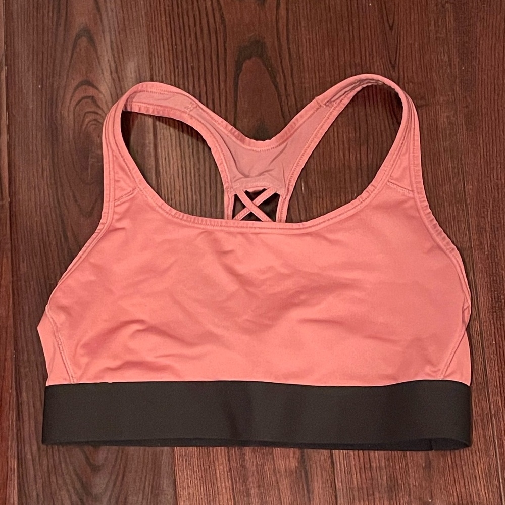 Mauve strappy back sports bra, Victoria secret